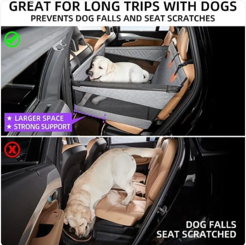 PawVoyage™ Waterproof Dog Car Travel Bed