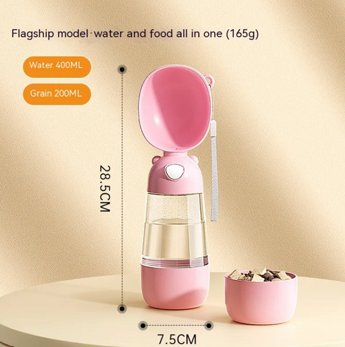 PawVoyage™ Portable Dog Water Bottle & Food Feeder