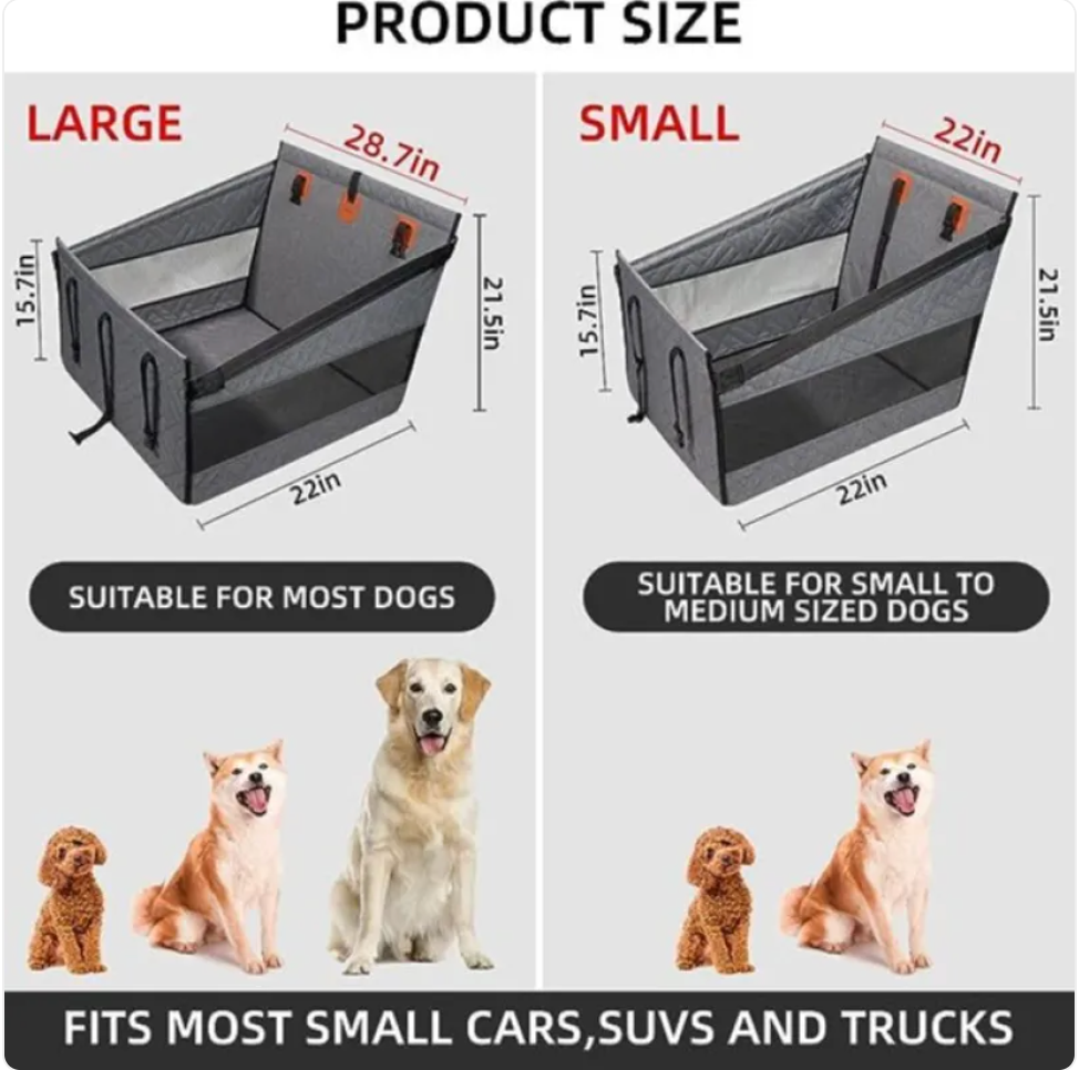PawVoyage™ Waterproof Dog Car Travel Bed